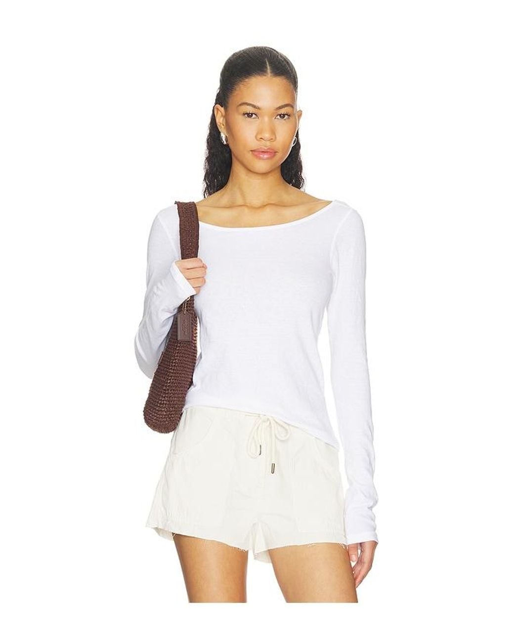 Re/done White Monroe Tee