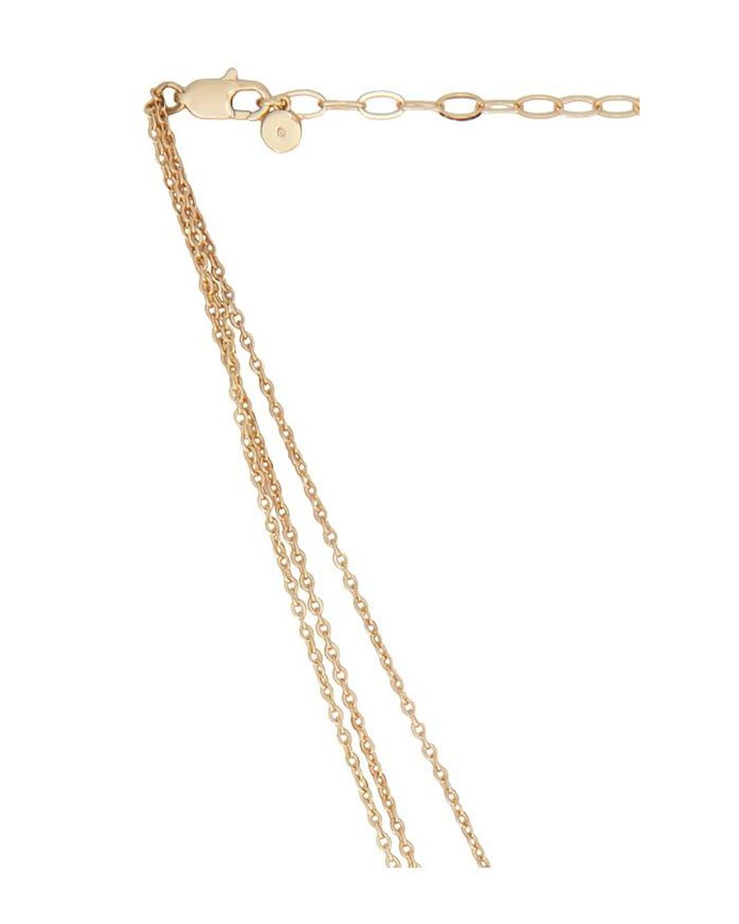 Ettika Metallic Molten Layered Lariat Necklace