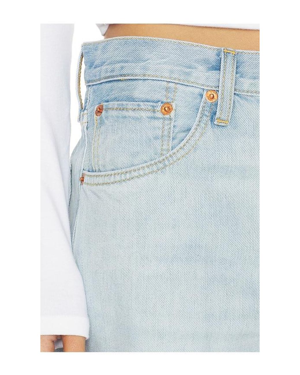 Re/done Blue The Ollie Straight Leg Jean