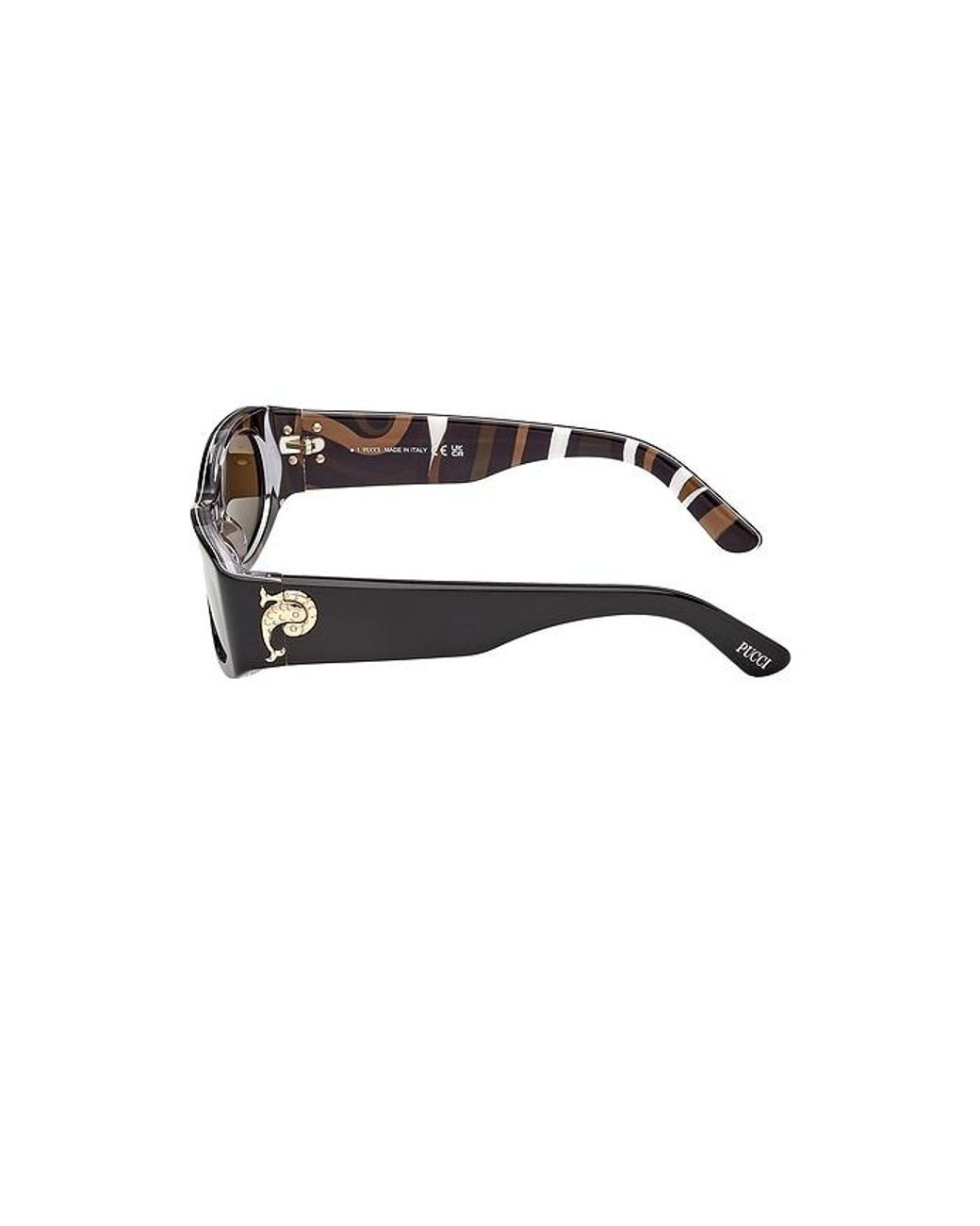 Emilio Pucci Multicolor Oval Sunglasses