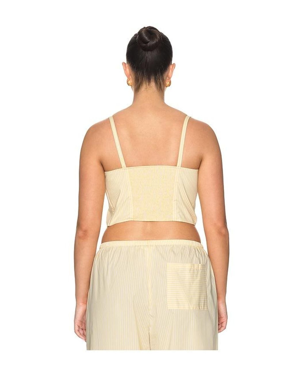 GOOD AMERICAN Natural Poplin Buster Cami Top