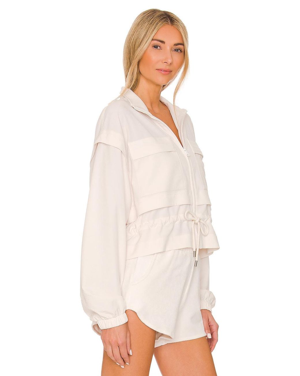 Alo Yoga  Ready Set Jacket in Ivory, Size: Large - ShopStyle