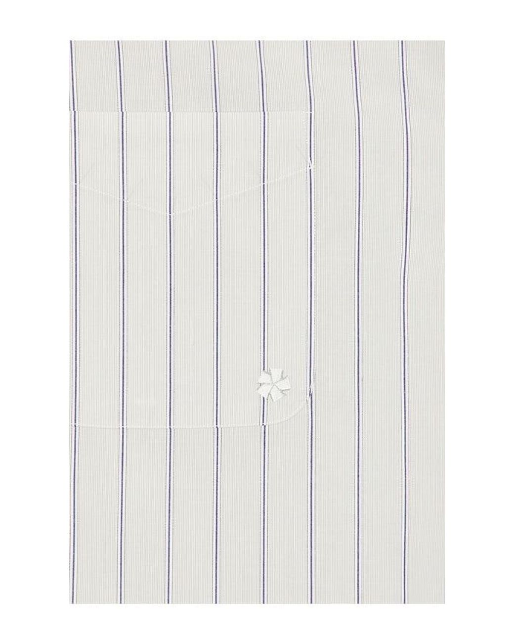 vowels White Long Sleeve Striped Button Down Shirt for men