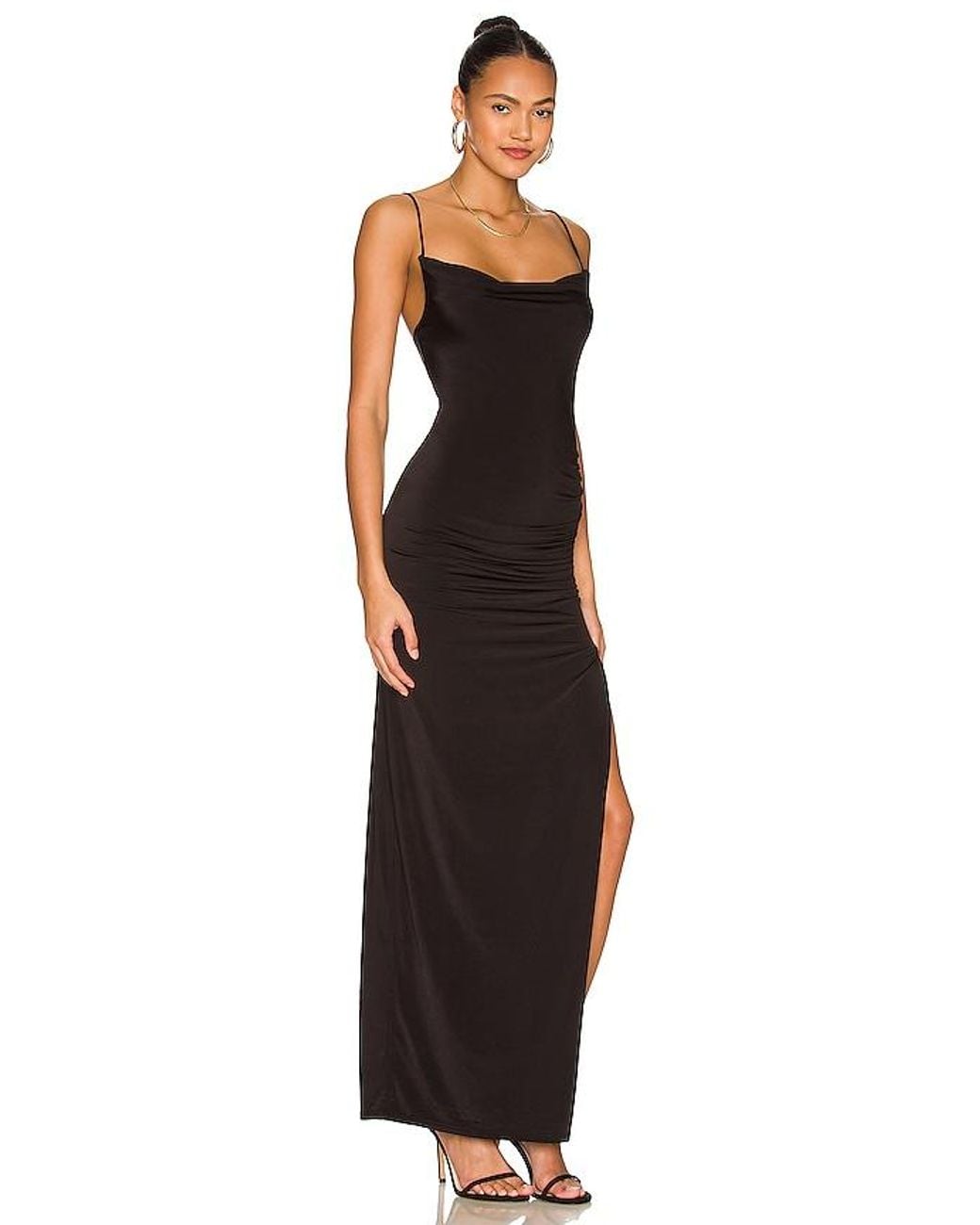 Lovers + Friends Black Odessa Gown