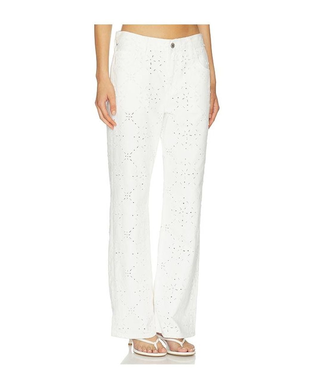 Citizens of Humanity White Lindz Easy Straight Jeans