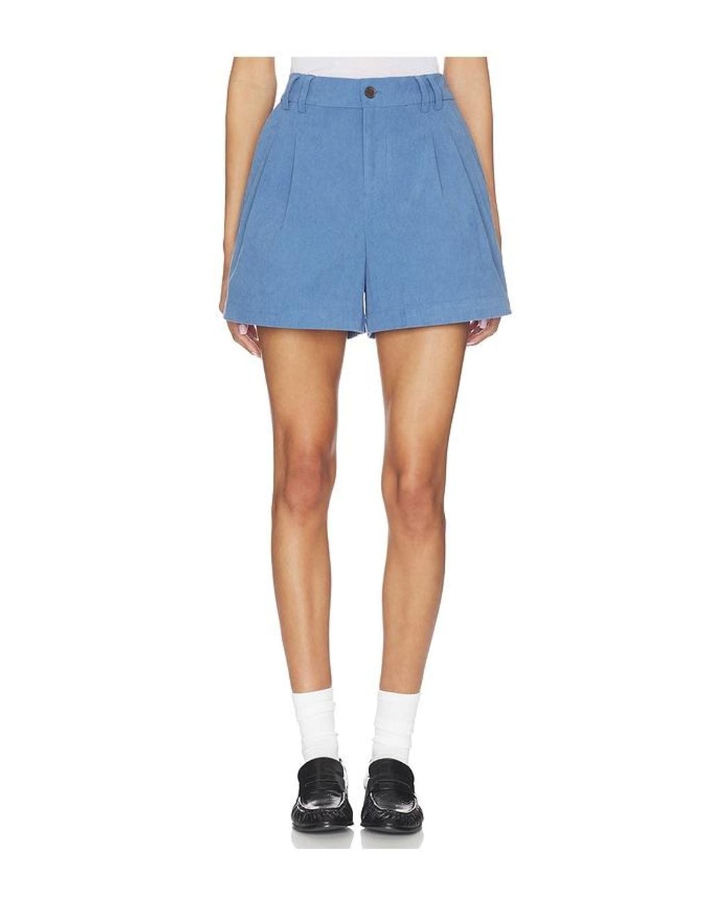 Varley Blue Jorden Pleat Short