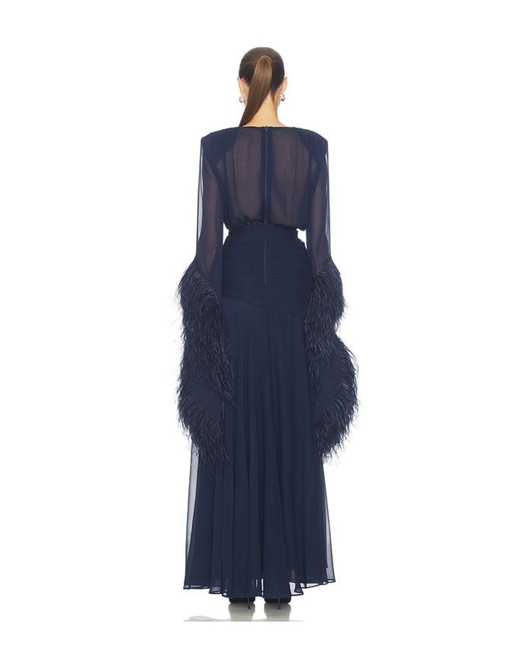 Bronx and Banco Blue Geisha Maxi Dress