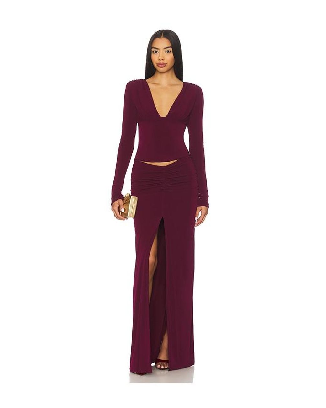 Lovers + Friends Purple Leighton Top
