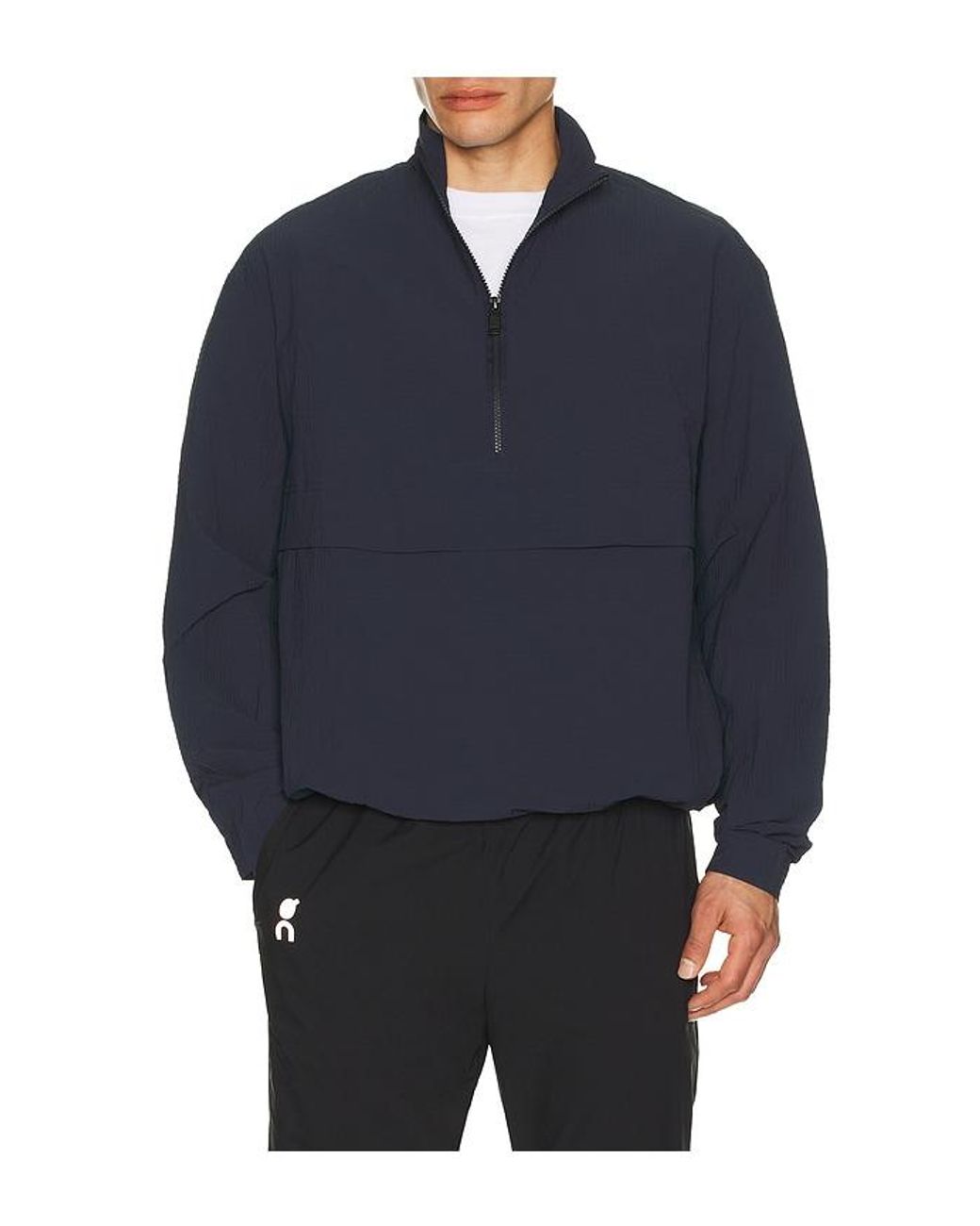 On Shoes Blue Courtside 1/2 Zip Eaze Sweatshirt for men