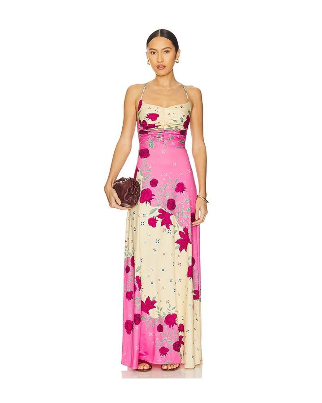 Agua Bendita Pink X Revolve Arista Maxi Dress