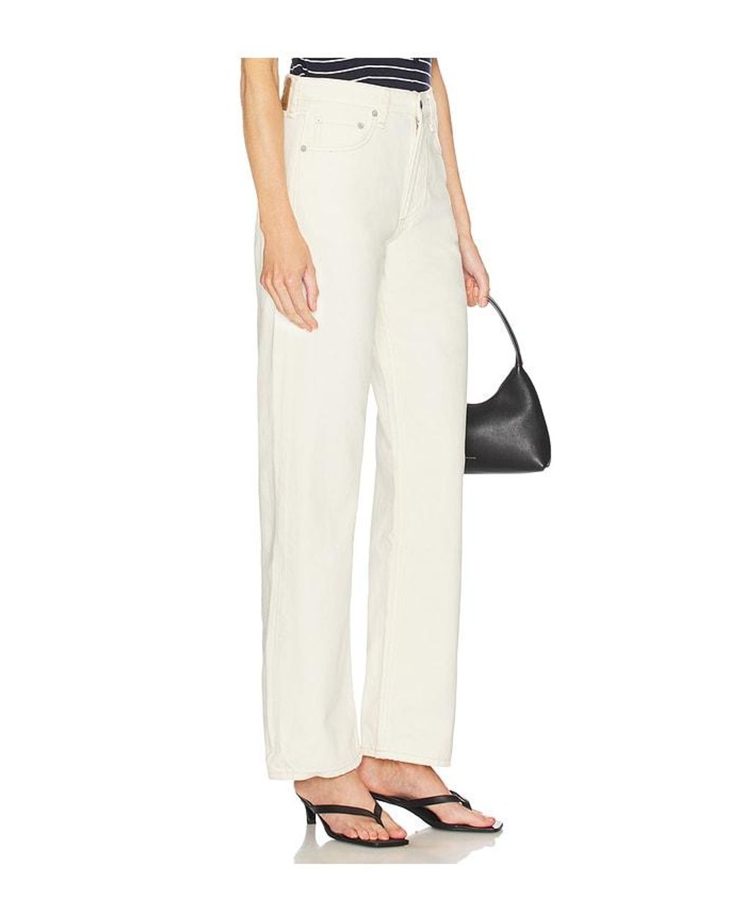 Rag & Bone White Shea Relaxed Straight