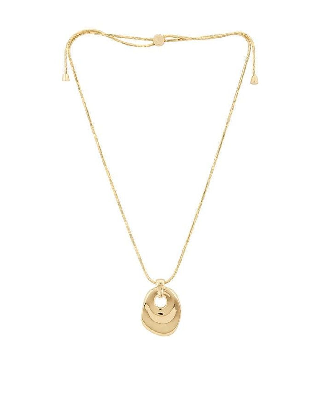 Ettika White Liquid Pendant Necklace