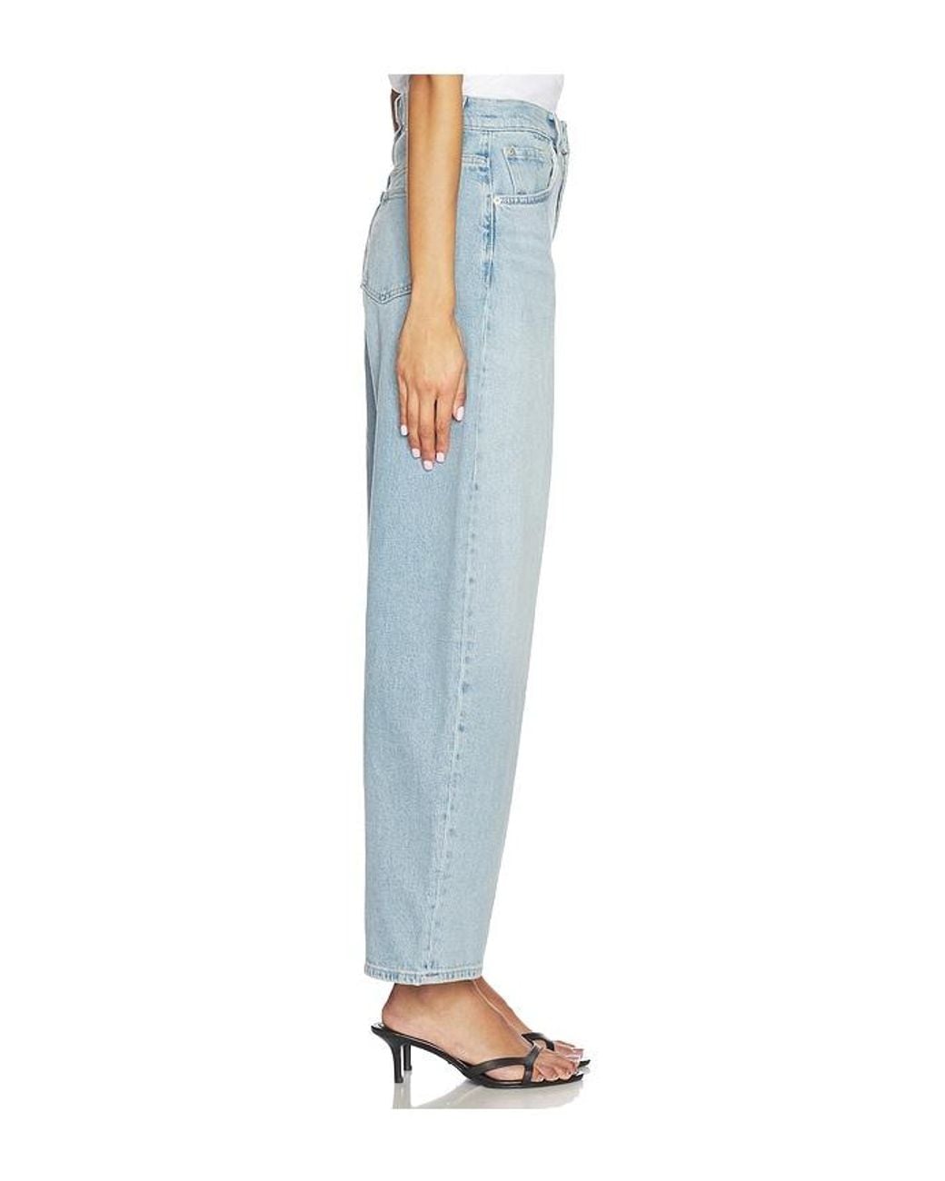 7 For All Mankind Blue Bonnie Curvilinear