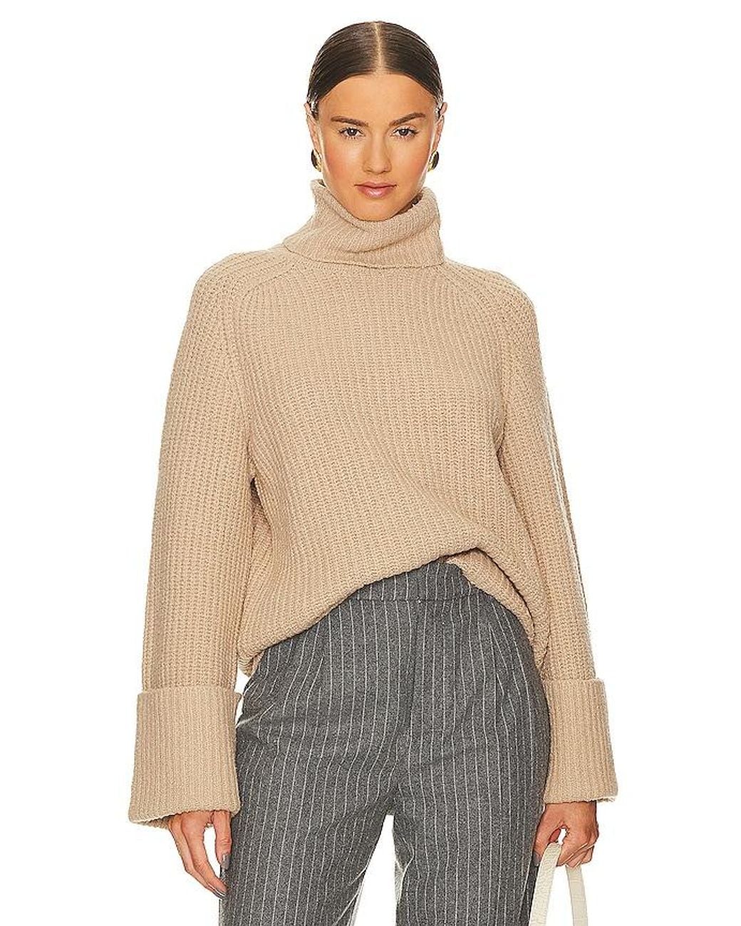 LPA Blue Sabri Turtleneck Sweater