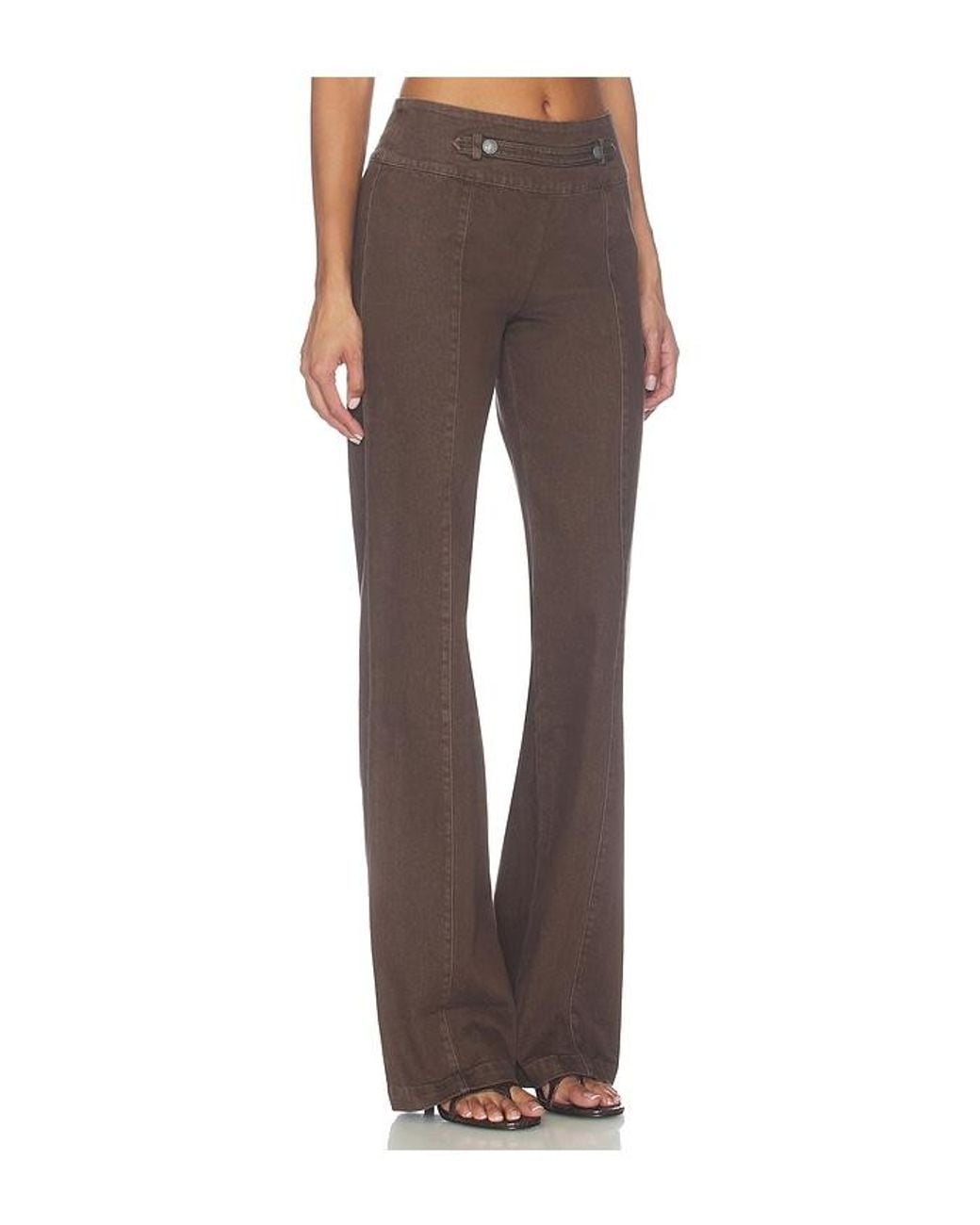 Amanda Uprichard Brown X Revolve Regency Pant