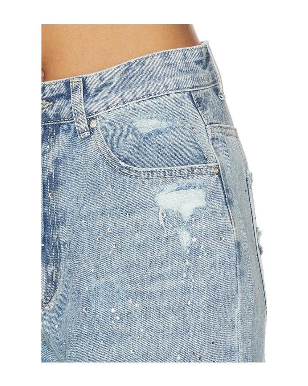 Lioness Blue Diamante Jeans