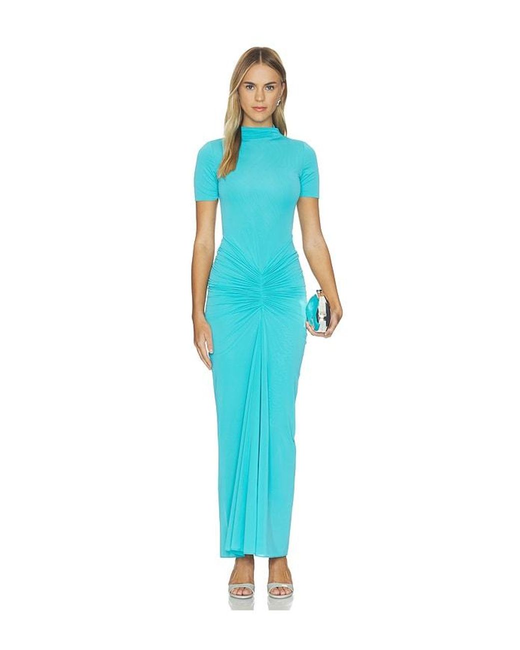 Ronny Kobo Blue Enid Dress