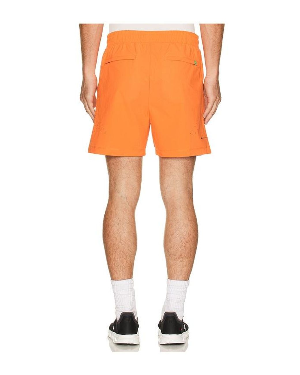Malbon Orange Performance Poly Tech Short for men
