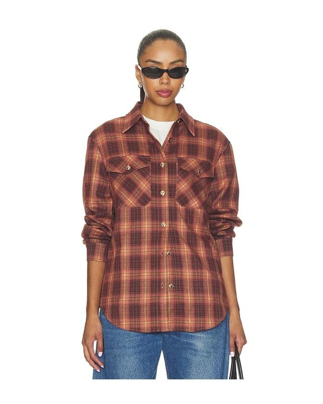 Elodie the Label Red Henrietta Plaid Shirt
