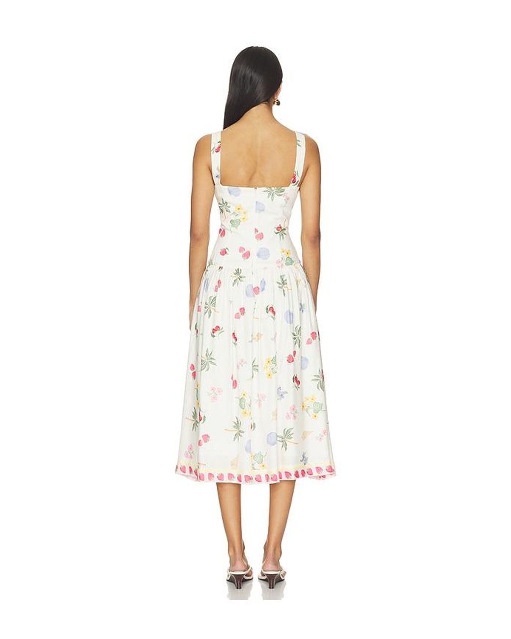 Amanda Uprichard White Soho Midi Dress