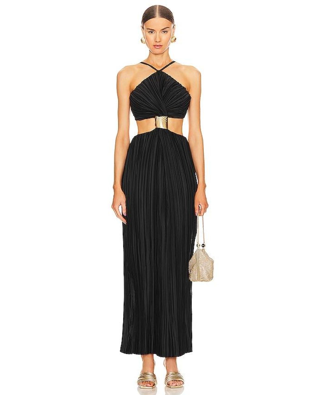 Cult Gaia Metallic Rue Wristlet