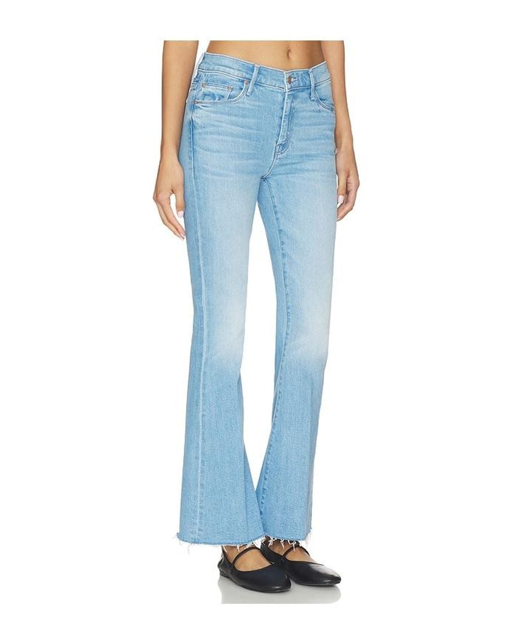 Mother Blue The Weekend Fray Jeans