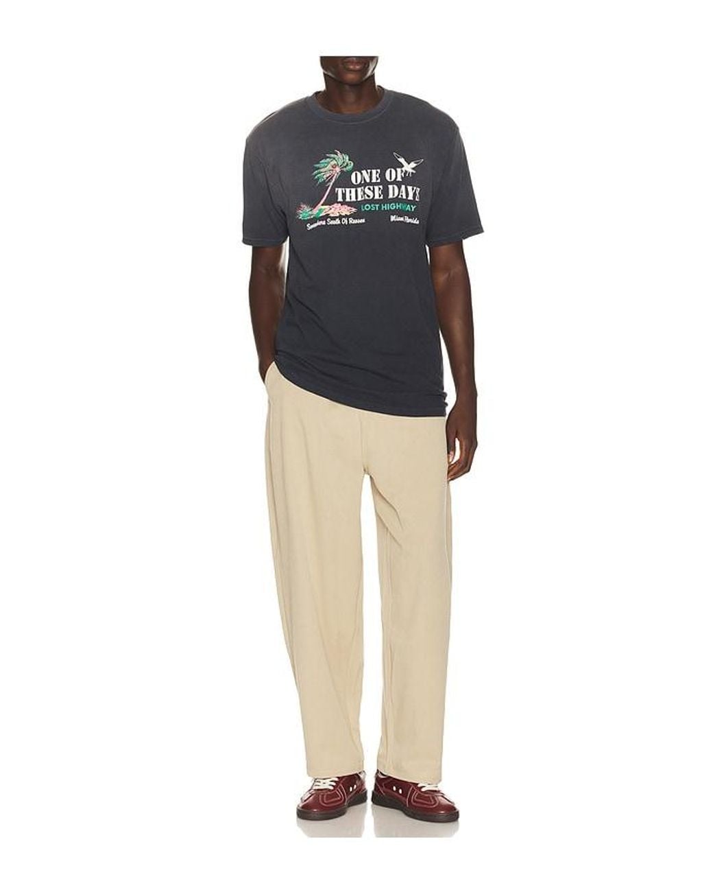 One Of These Days Blue X Revolve X Fwrd Miami Design 09 Tee for men
