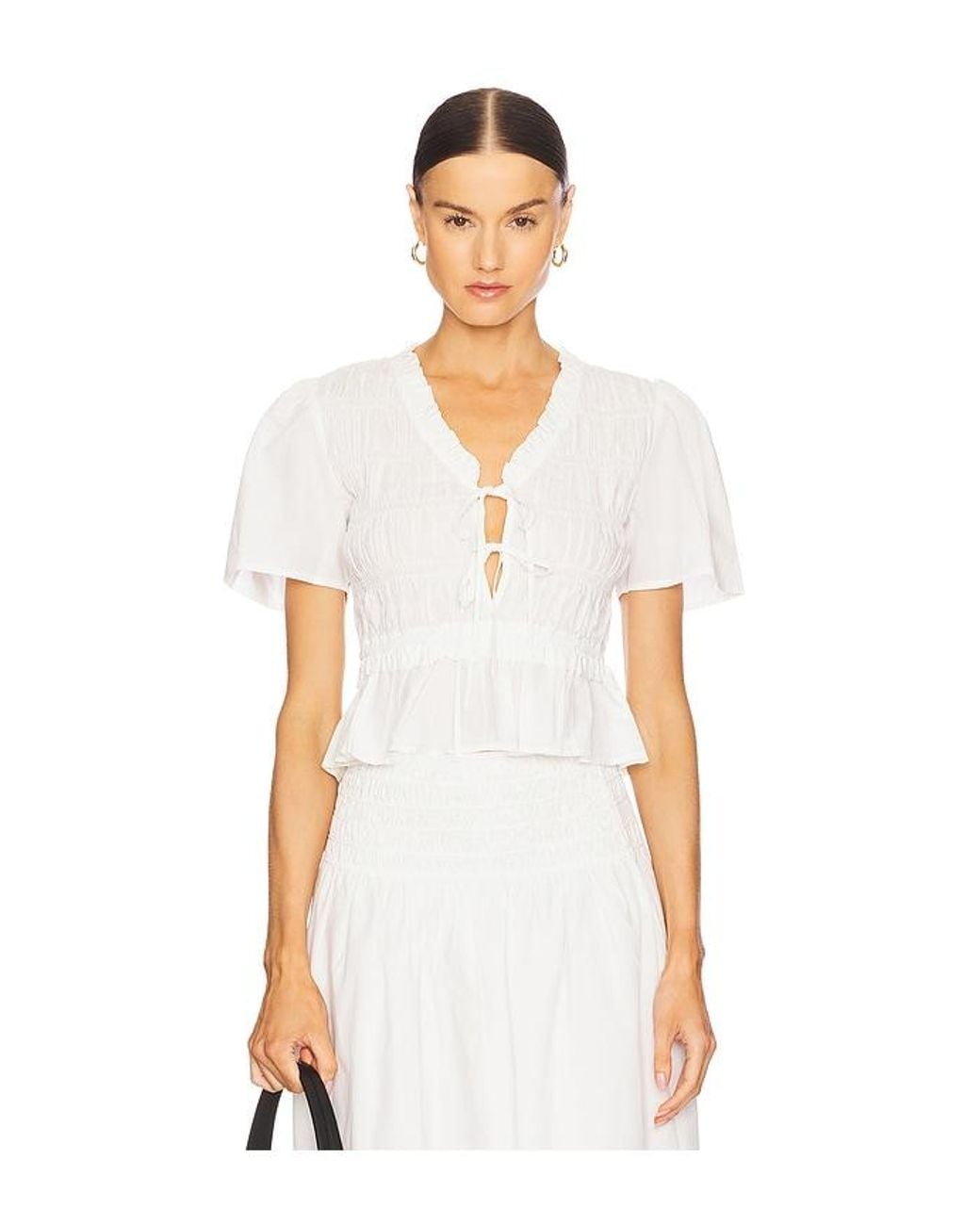 Rails White Portia Top