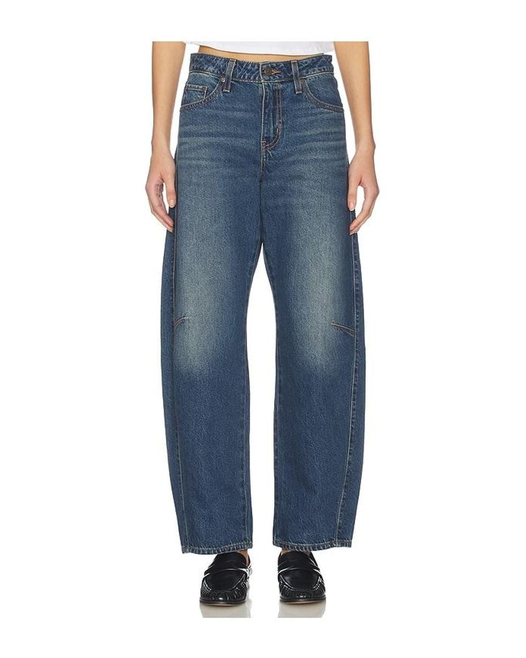 Levi's Blue Baggy Dad Barrel Jeans
