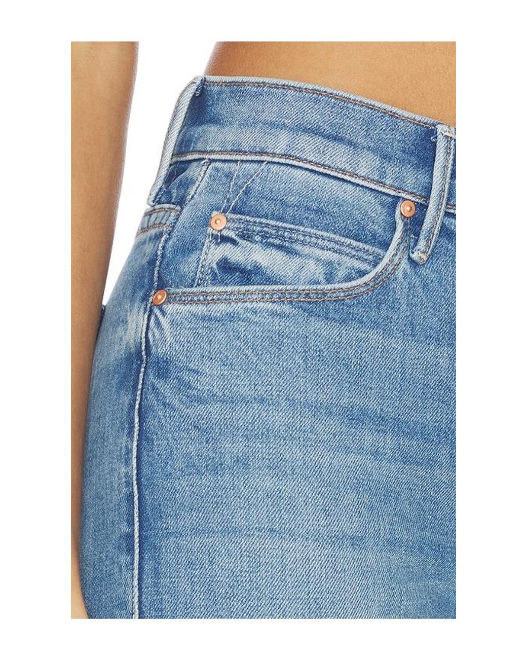 Mother Blue The Doozy Fray Jeans