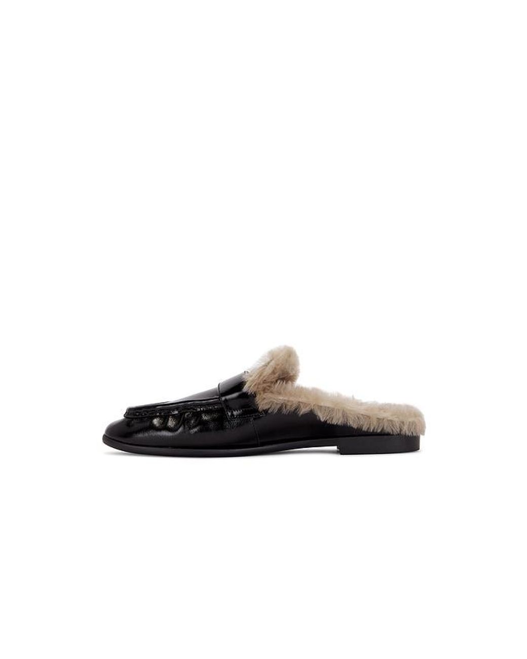 Black Suede Studio Black Theo Mule Loafer