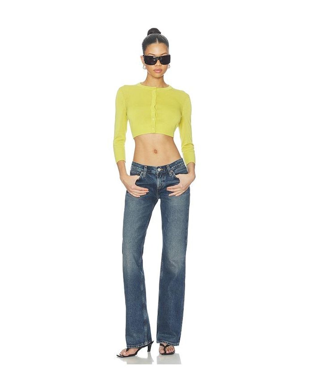 EB DENIM Blue Juniper Cropped Cardigan