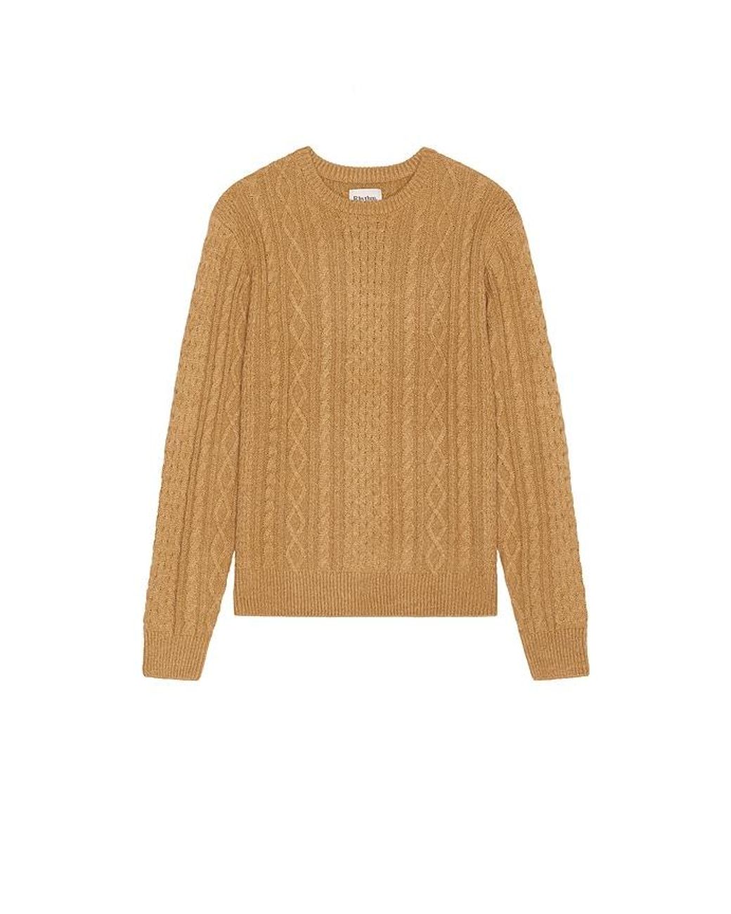 Rhythm Blue Mohair Fishermans Knit Sweater for men