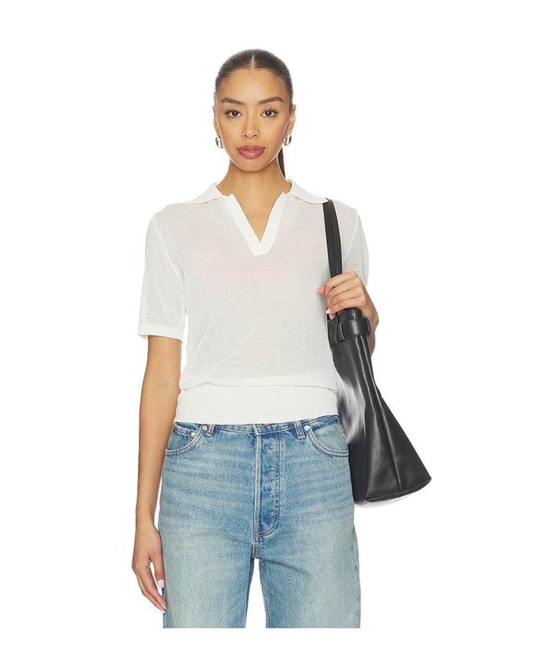 ALL THE WAYS Blue Landry Knit Tee