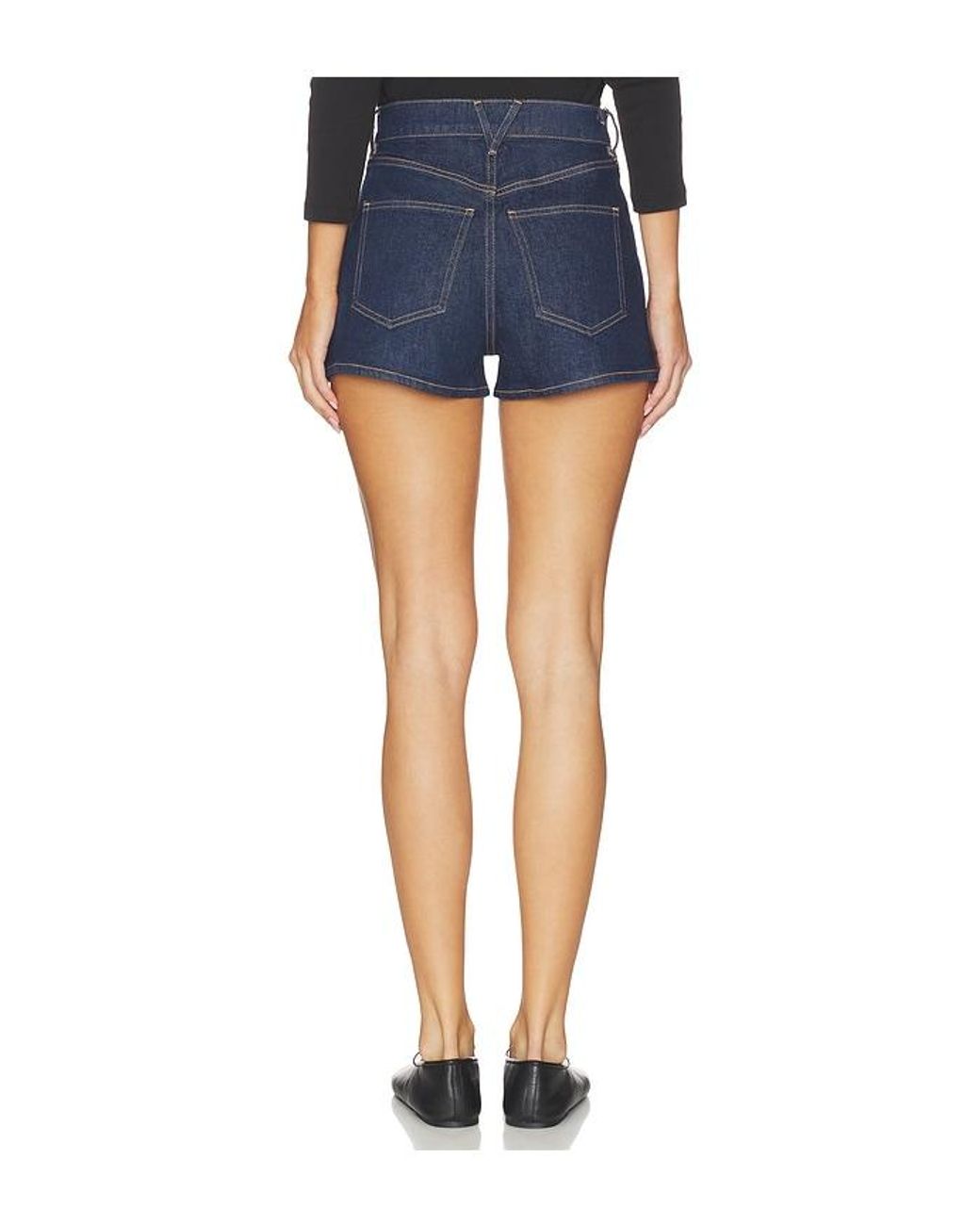 Veronica Beard Blue Elijah Short With Patch Pockets