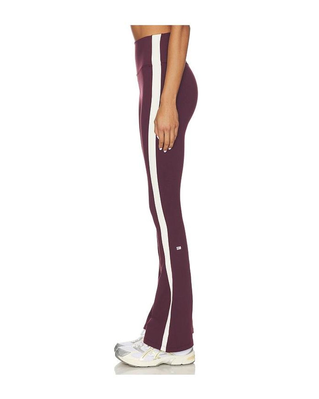 Splits59 Red Raquel High Waist Supplex Flare 32 Legging