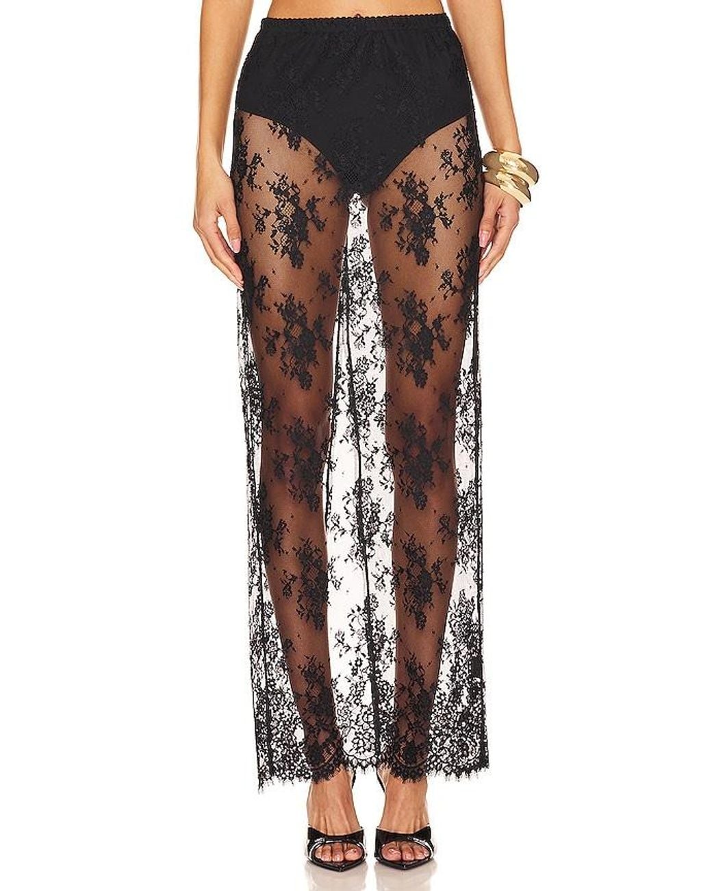 Nbd Black Anjali Maxi Skirt