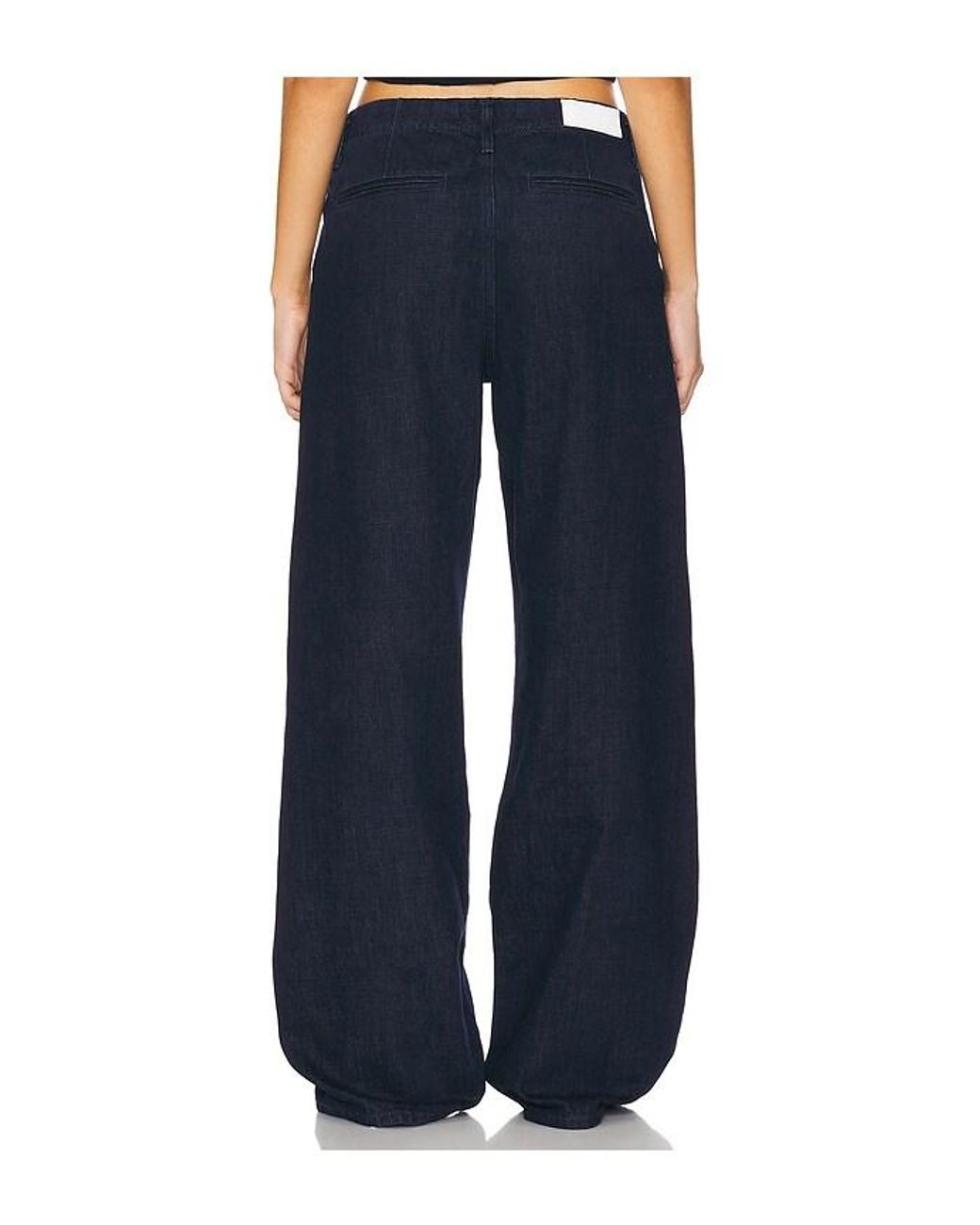 Re/done Blue Trouser Wide Leg Jeans