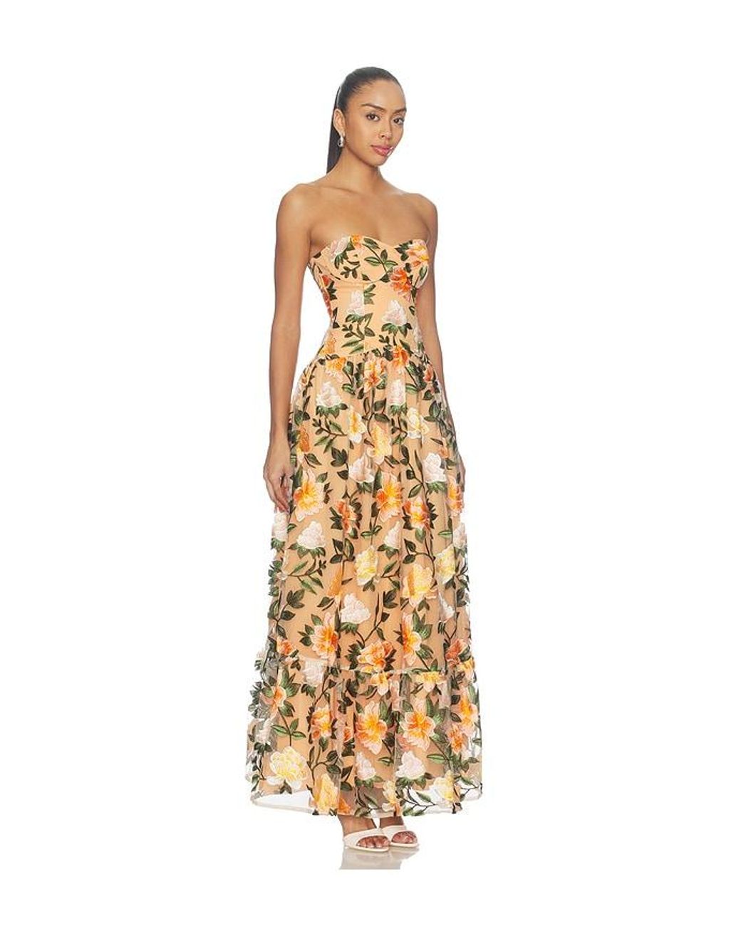 Lovers + Friends Metallic Summer Maxi Dress
