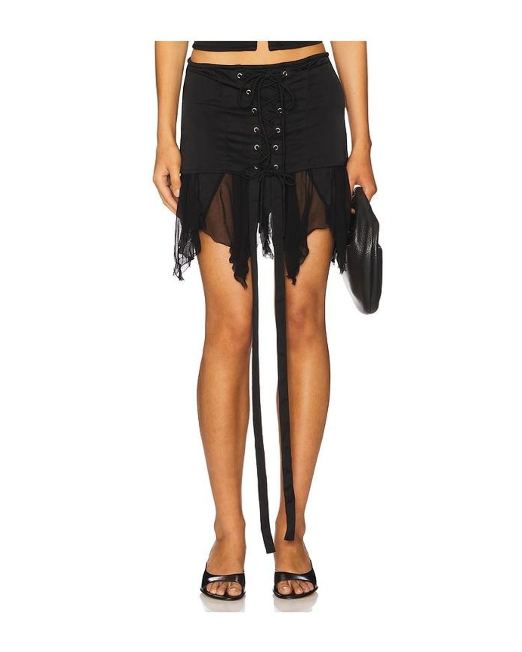 AMOR MIA Black Metamorphosis Mini Skirt