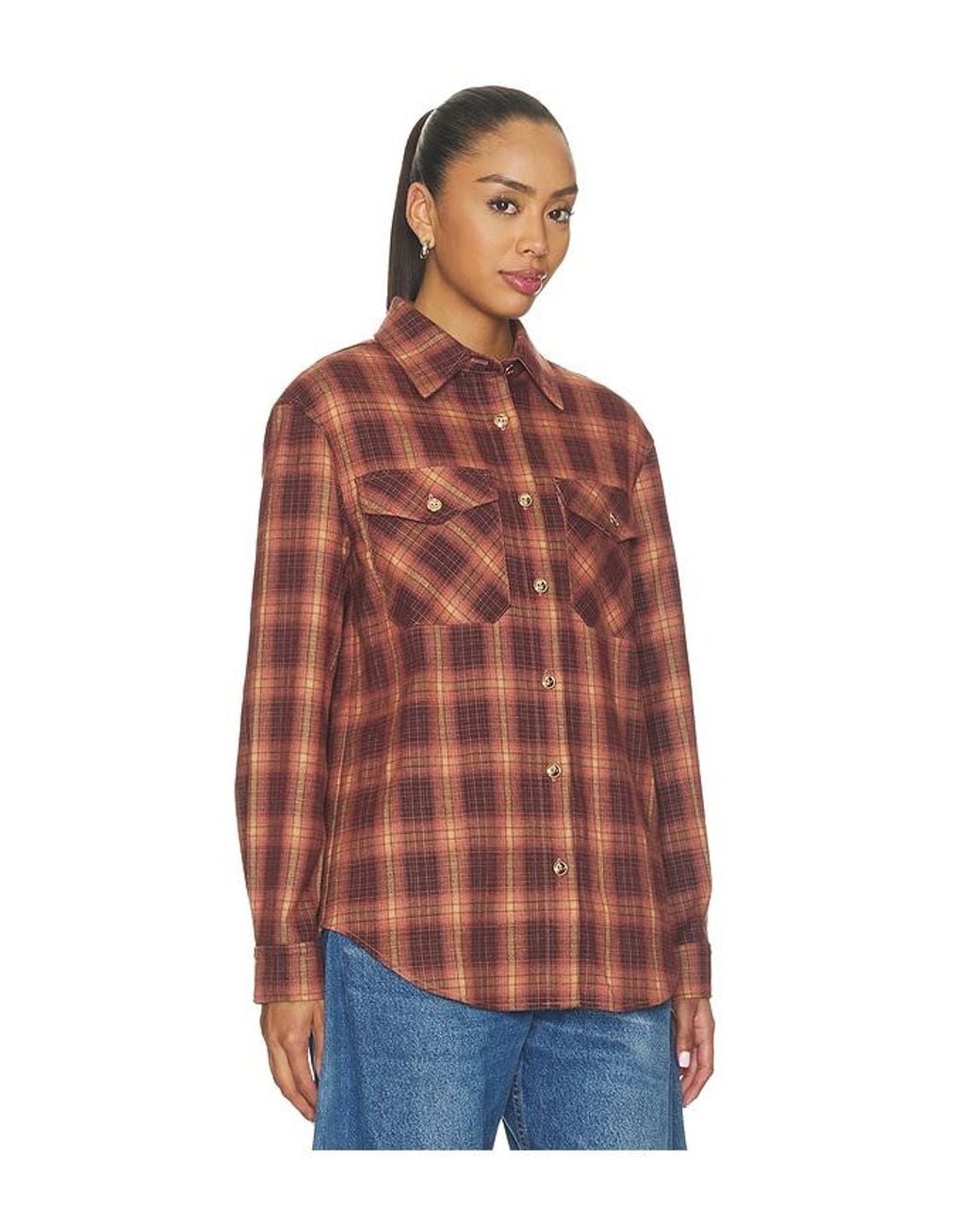 Elodie the Label Red Henrietta Plaid Shirt