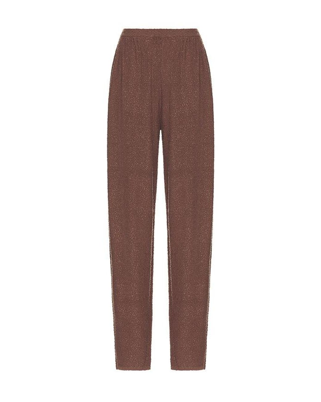 SRG Brown Samita Textured Knit Pant