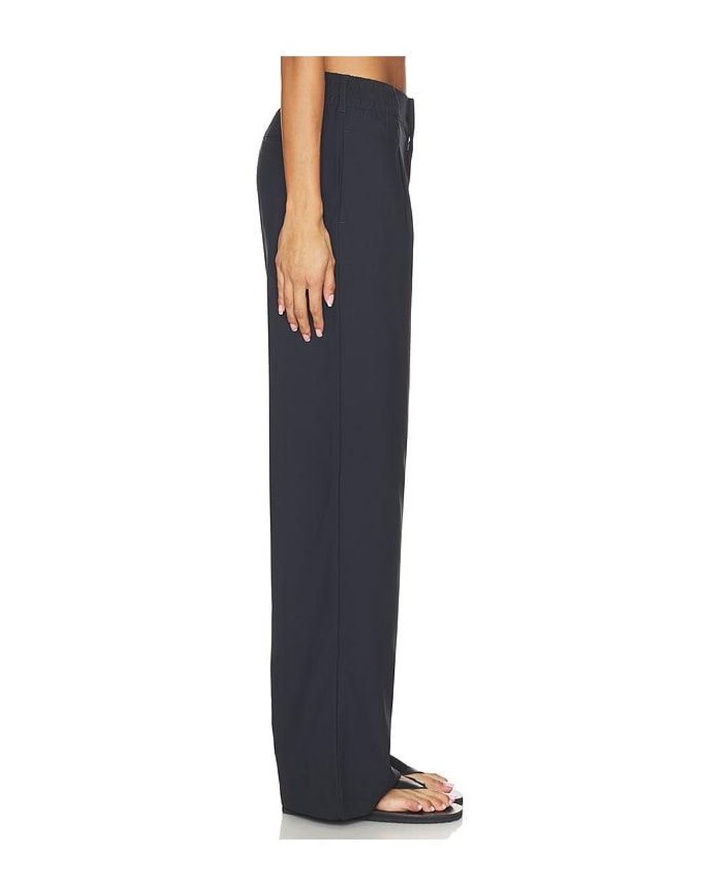 Beyond Yoga Black Status Wide Leg Trousers