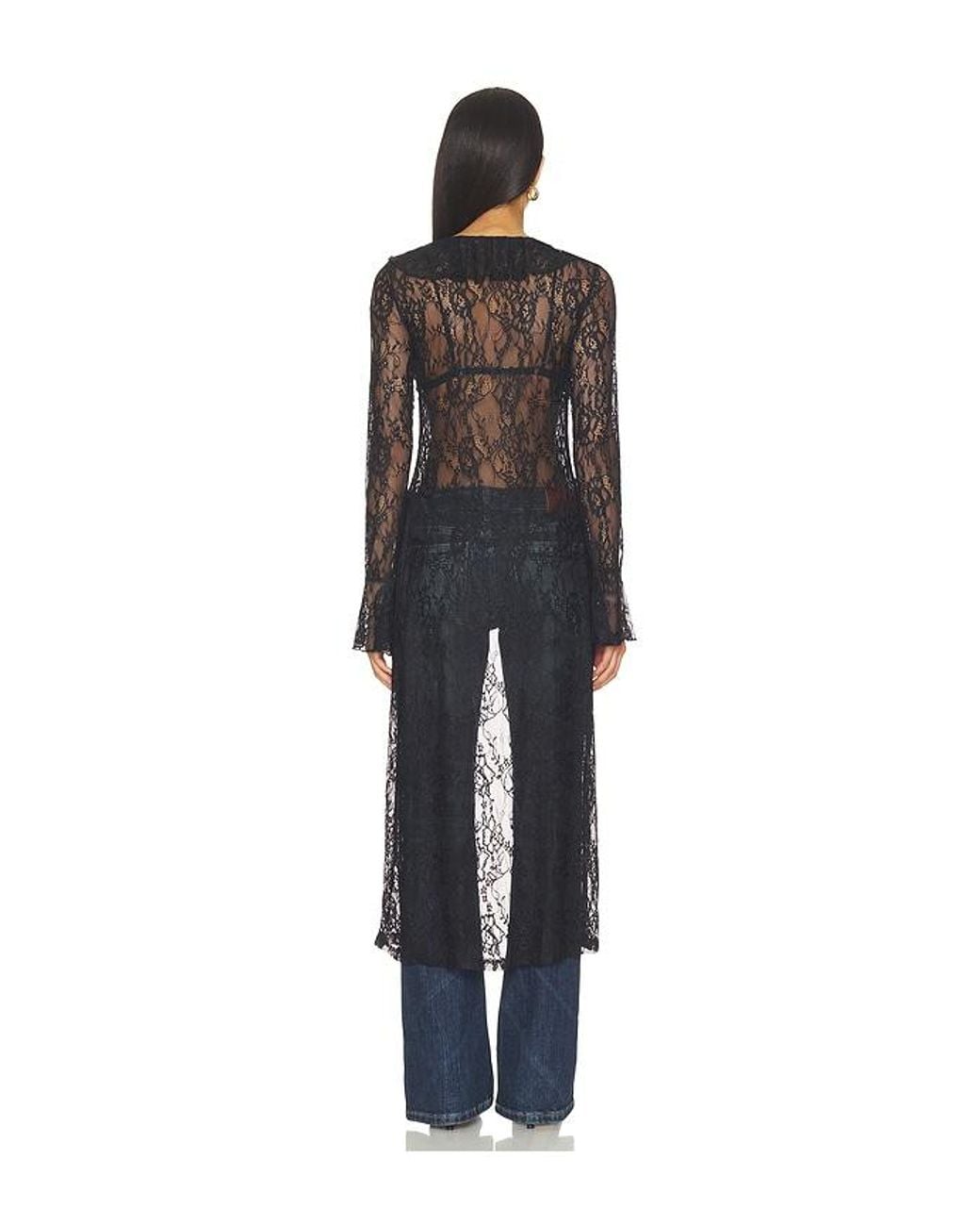 MORE TO COME Blue Alisia Duster Top
