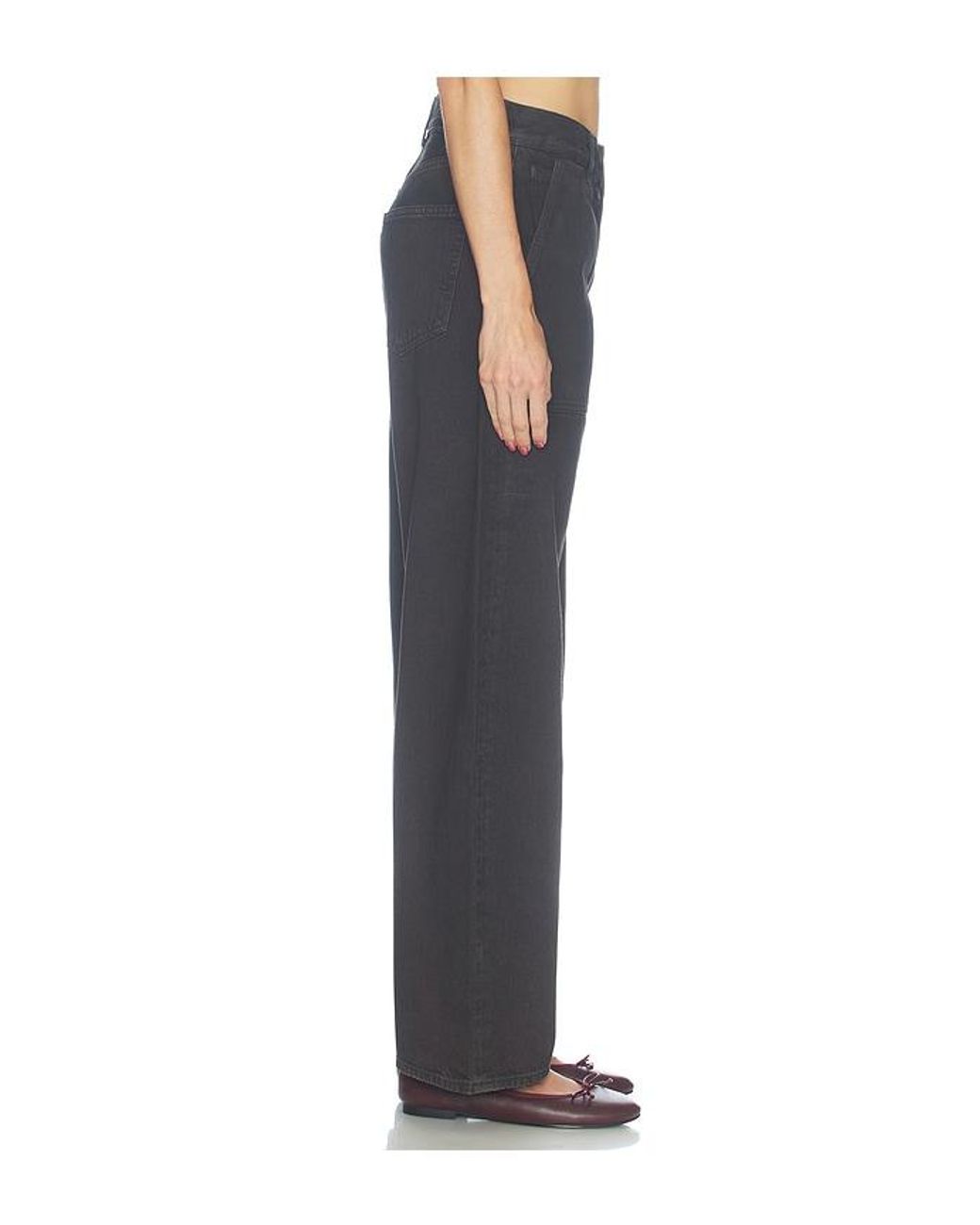 Agolde Black Low Curve Utility Jean