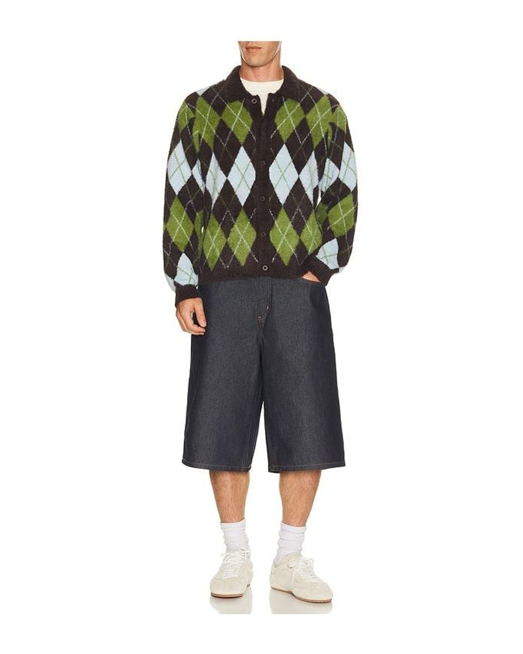 Huf Brown Cooper Mohair Sweater for men