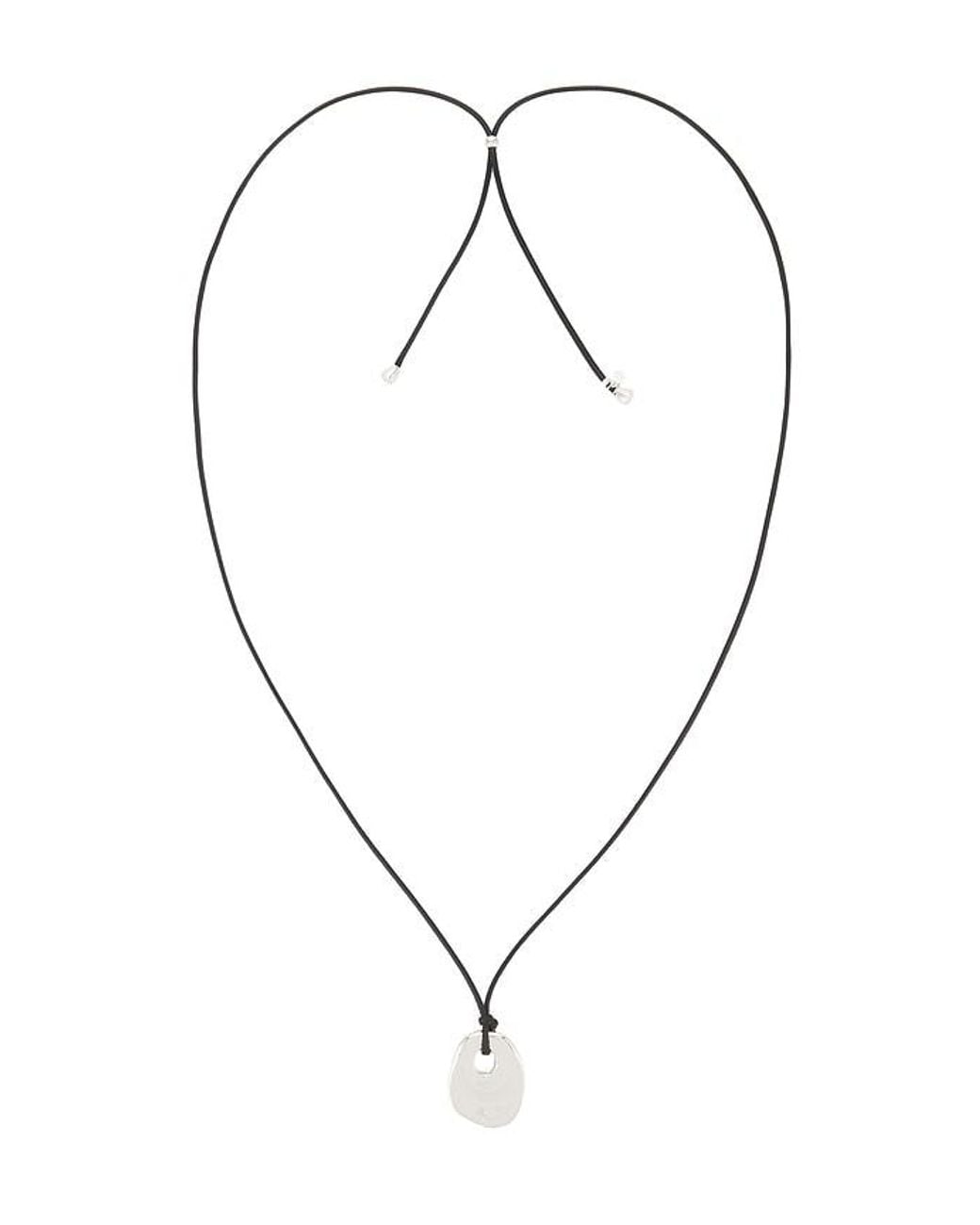 Ettika Metallic Melted Edge Pendant Necklace
