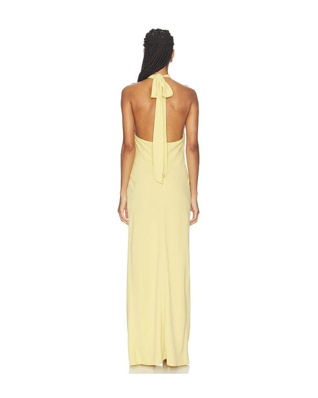 Amanda Uprichard Metallic Samara Maxi Dress