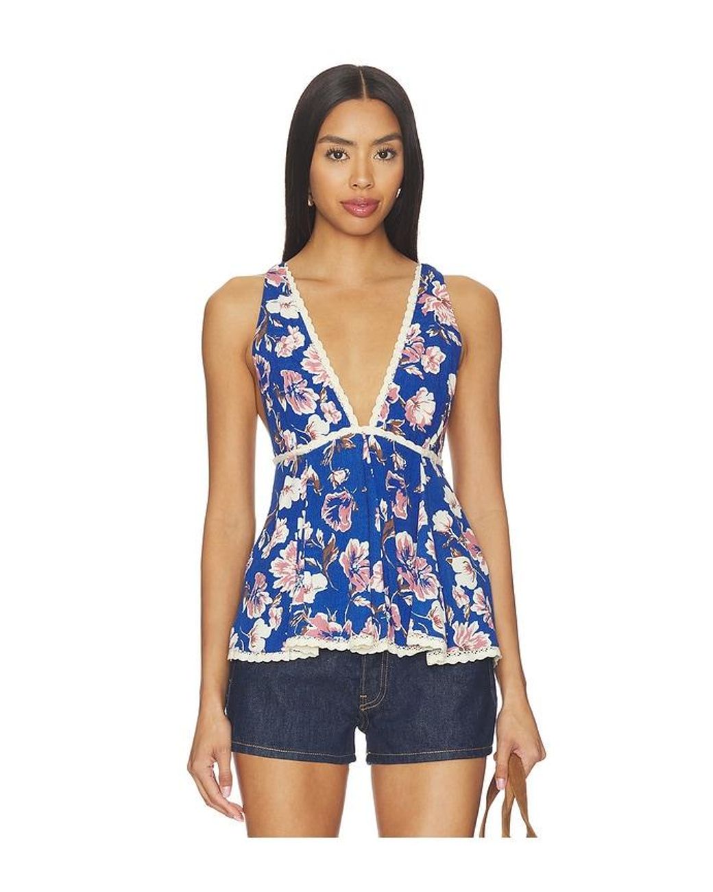 Free People Blue Rome Printed Tank