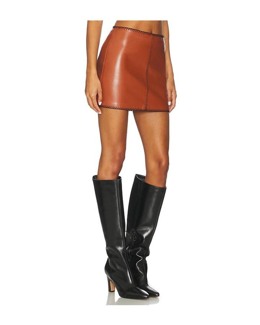 Amanda Uprichard Orange Ginger Skirt